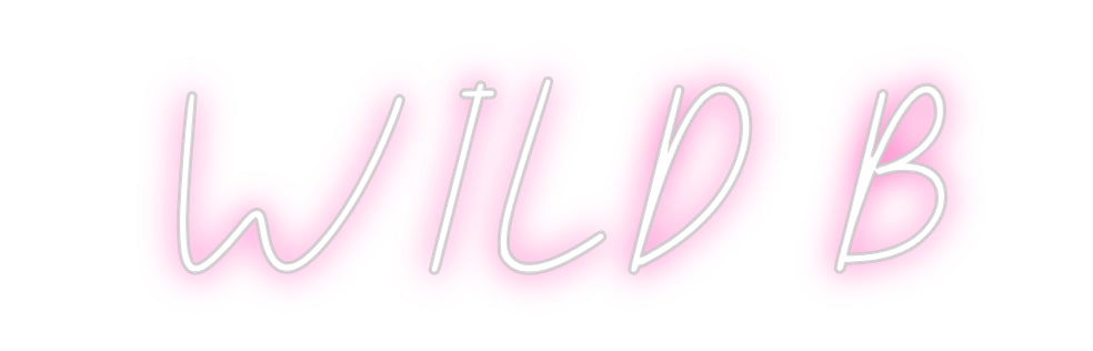 Néon personnalisé: WILD B
