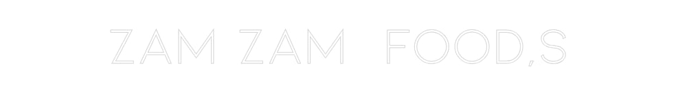 Néon personnalisé: ZAM ZAM food,s