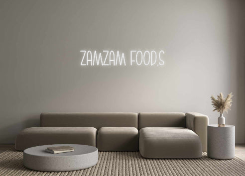 Néon personnalisé: ZAMZAM FOOD,S