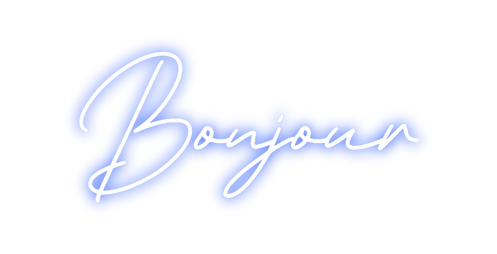 Néon personnalisé: Bonjour