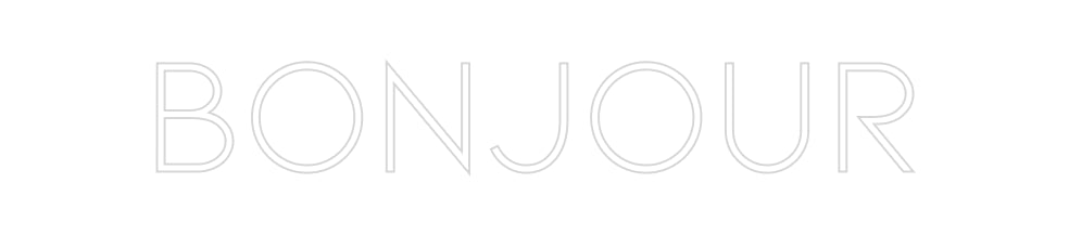 Néon personnalisé: Bonjour