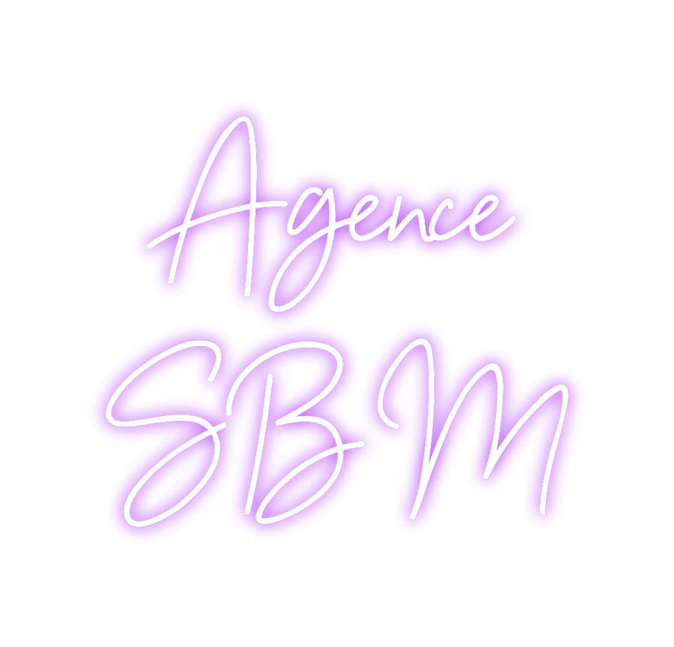 Néon personnalisé: Agence
SBM