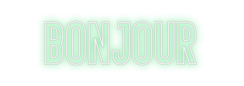 Néon personnalisé: Bonjour