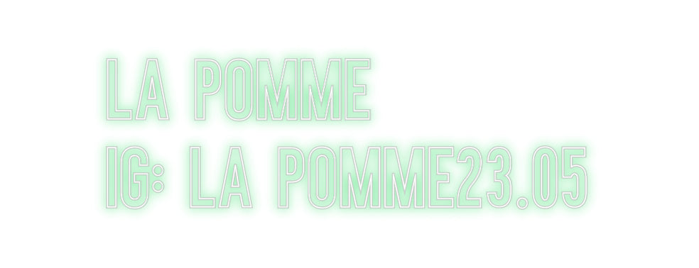 Néon personnalisé: La pomme
...