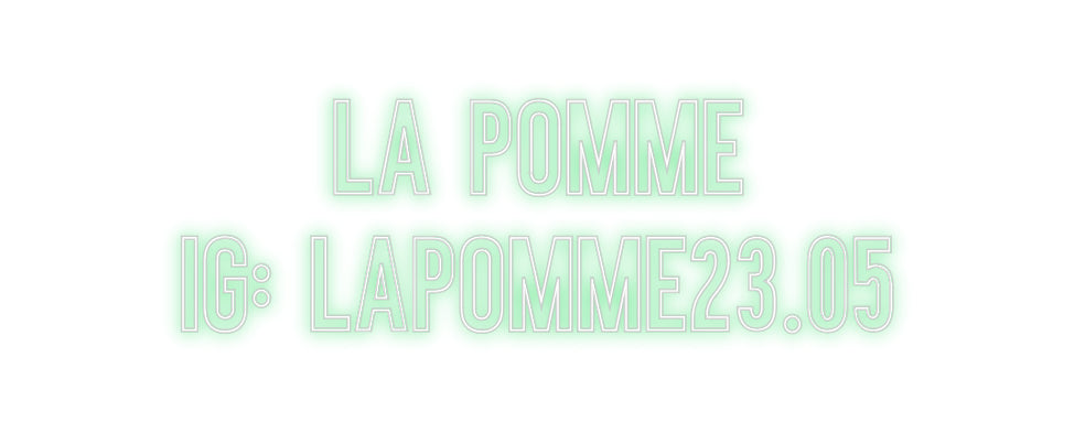 Néon personnalisé: La pomme
...