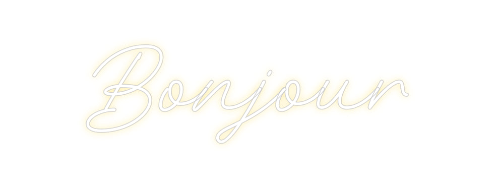 Néon personnalisé: Bonjour