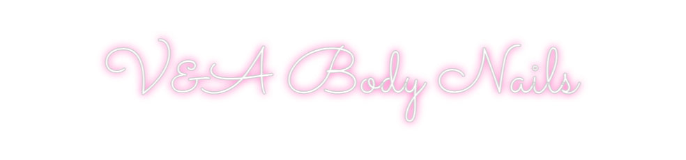 Néon personnalisé: V&A Body Nails