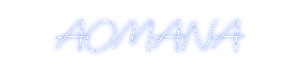Néon personnalisé: AOMANA