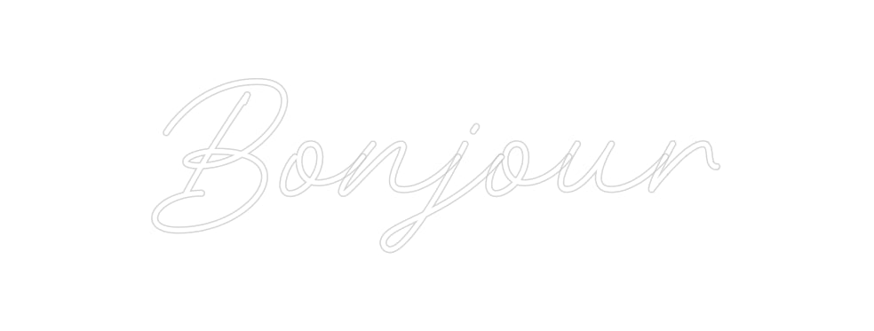 Néon personnalisé: Bonjour