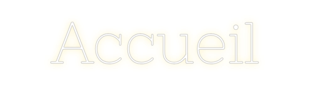 Néon personnalisé: Accueil