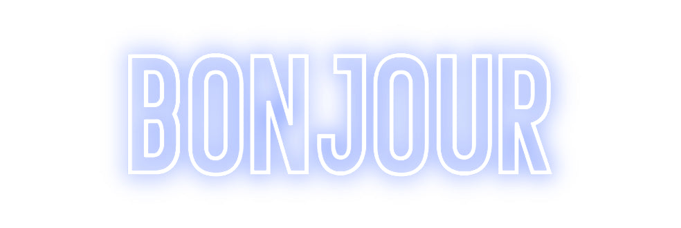 Néon personnalisé: Bonjour