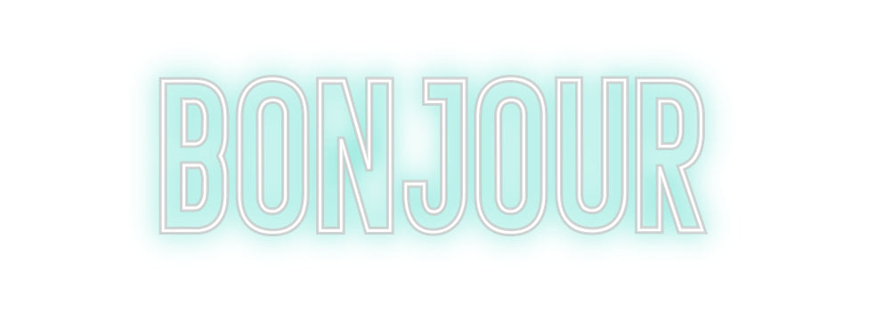 Néon personnalisé: Bonjour