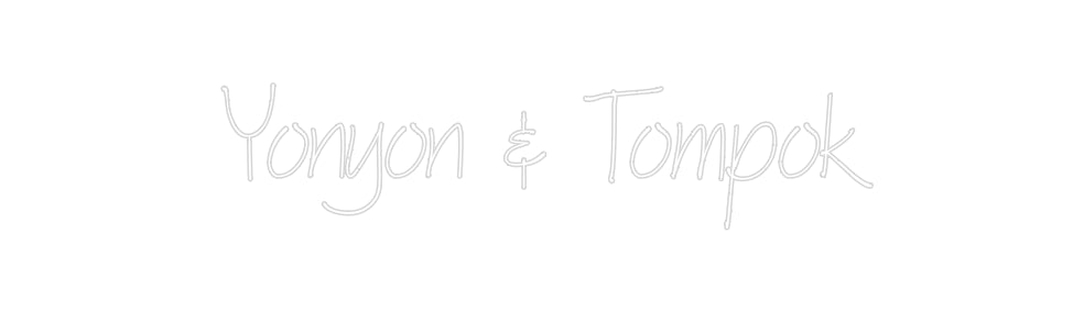 Néon personnalisé: Yonyon & Tompok