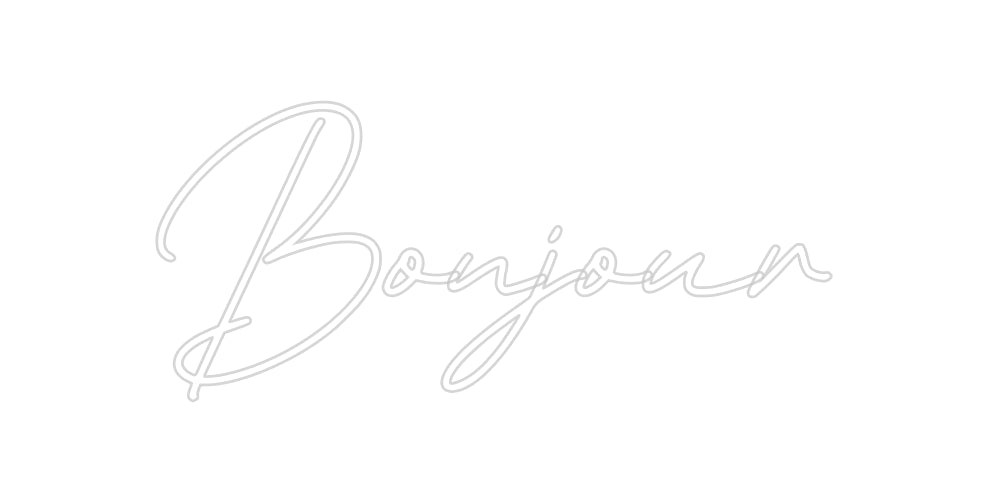 Néon personnalisé: Bonjour