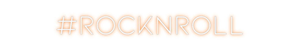 Néon personnalisé: #RocknRoll