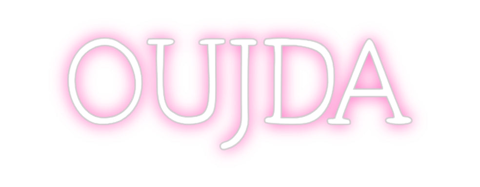 Néon personnalisé: OUJDA