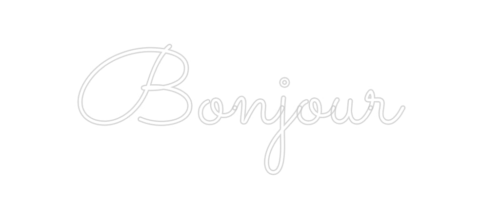Néon personnalisé: Bonjour