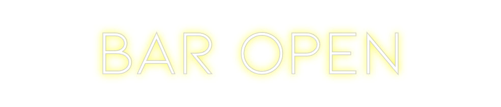 Néon personnalisé: Bar open