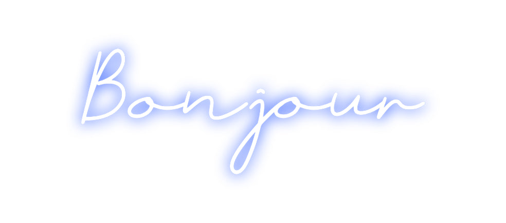 Néon personnalisé: Bonjour