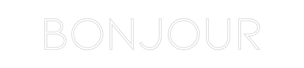 Néon personnalisé: Bonjour