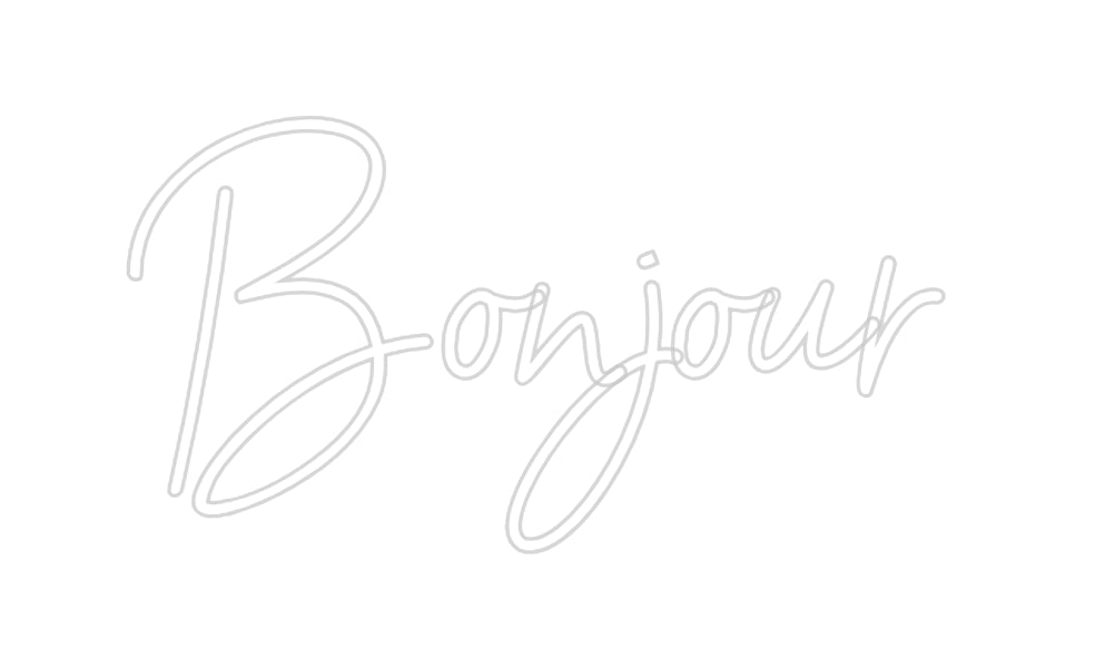 Néon personnalisé: Bonjour