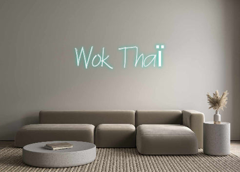 Néon personnalisé: Wok Thaï