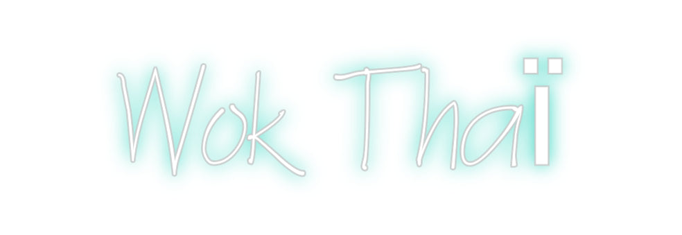 Néon personnalisé: Wok Thaï