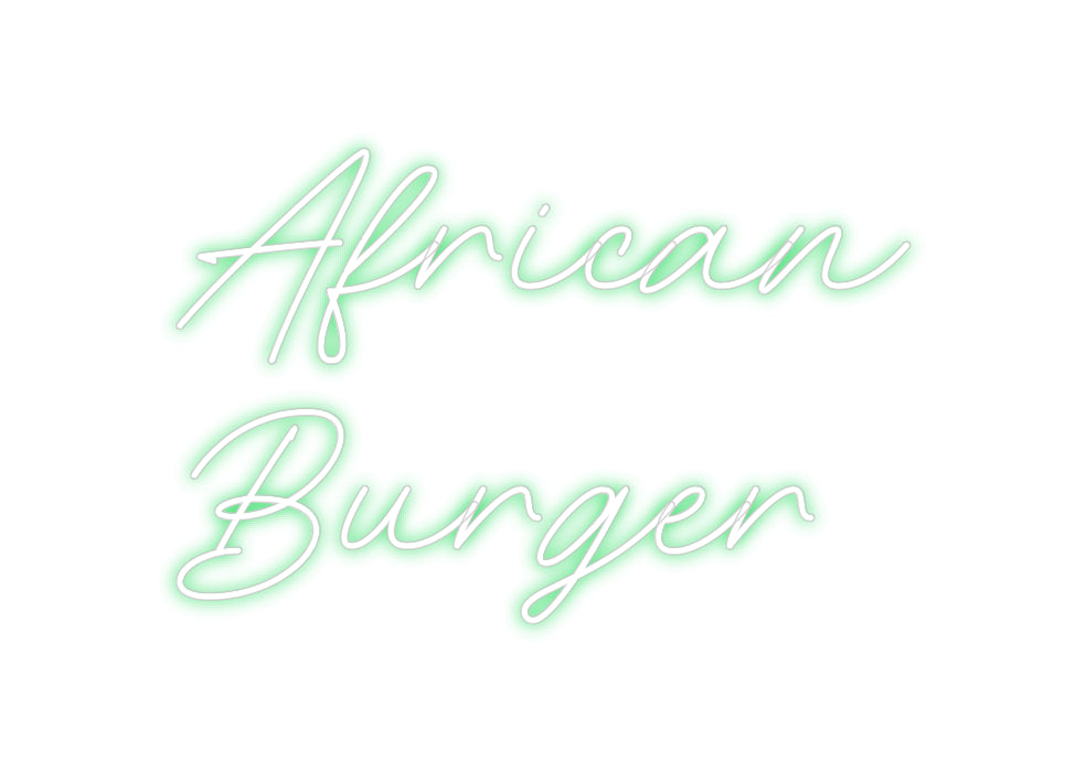 Néon personnalisé: African
Burger