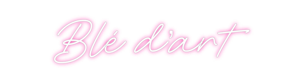 Néon personnalisé: Blé d’art