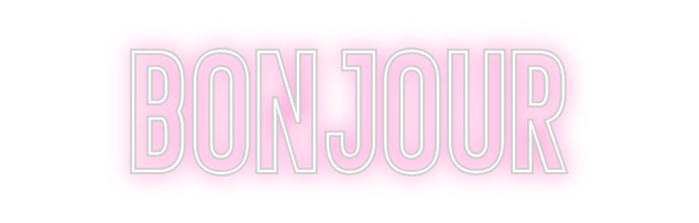 Néon personnalisé: Bonjour