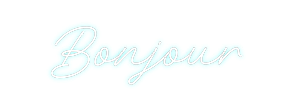 Néon personnalisé: Bonjour