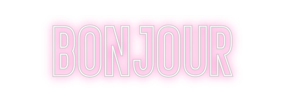 Néon personnalisé: Bonjour