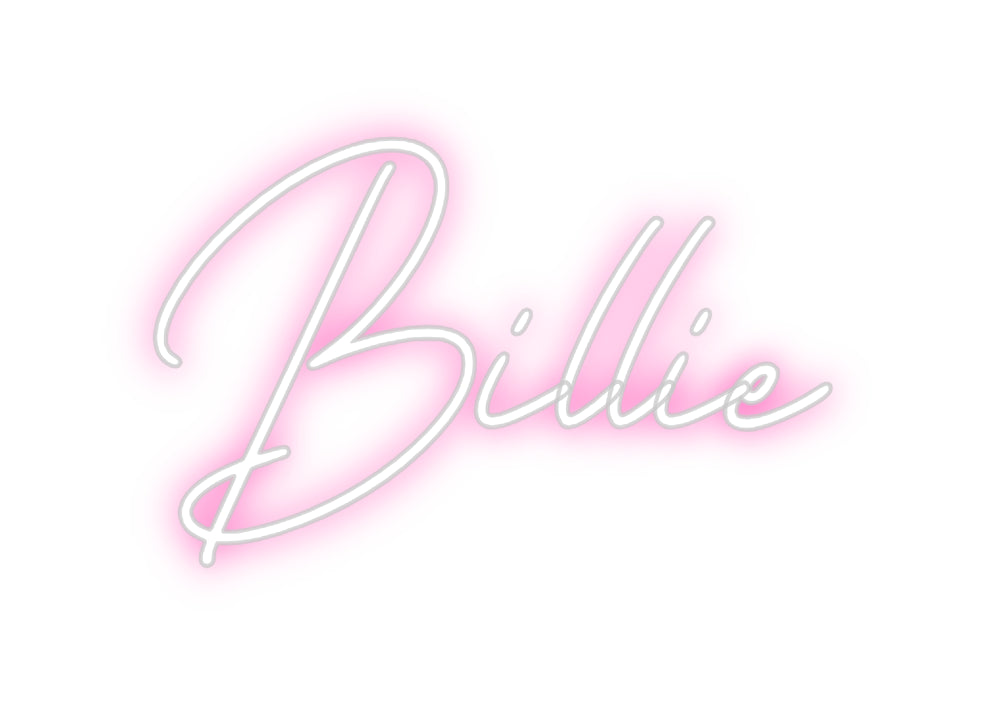 Néon personnalisé: Billie