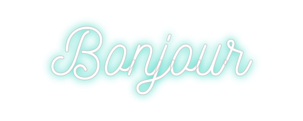 Néon personnalisé: Bonjour