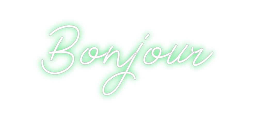 Néon personnalisé: Bonjour