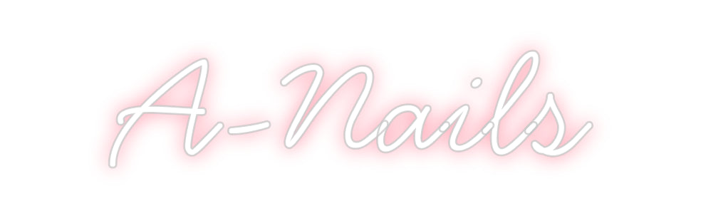 Néon personnalisé: A-Nails