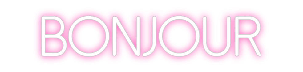 Néon personnalisé: Bonjour