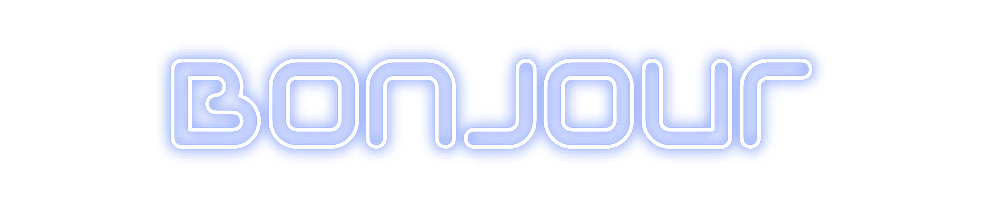Néon personnalisé: Bonjour