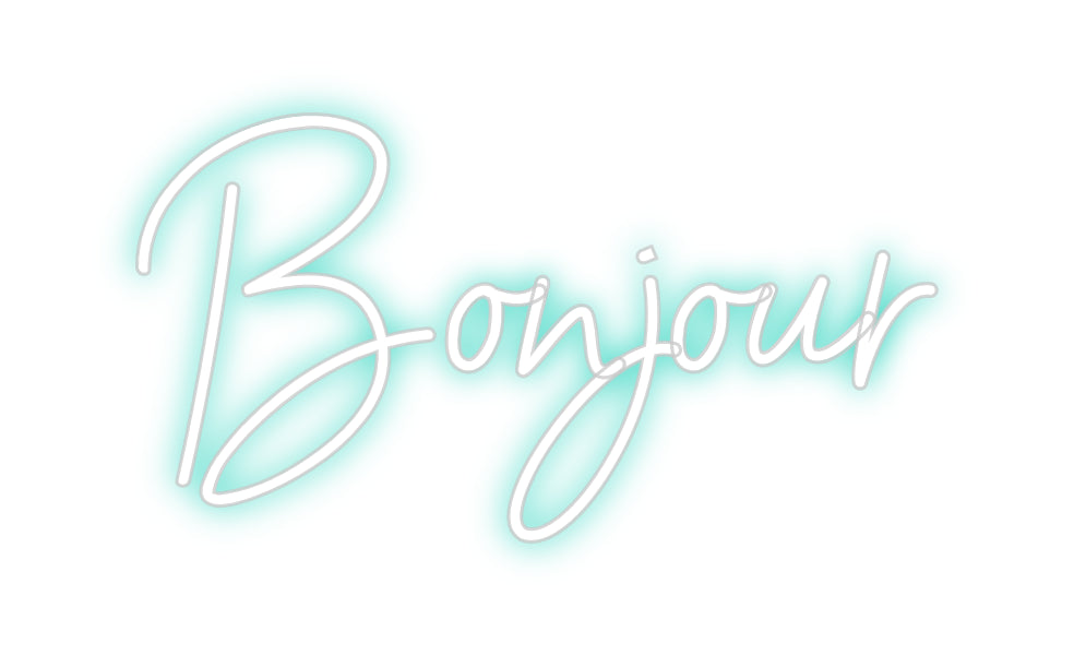 Néon personnalisé: Bonjour