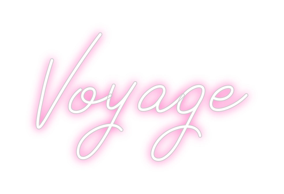 Néon personnalisé: Voyage