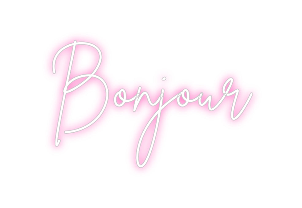 Néon personnalisé: Bonjour