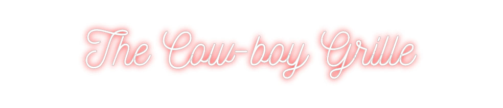 Néon personnalisé: The Cow-boy ...