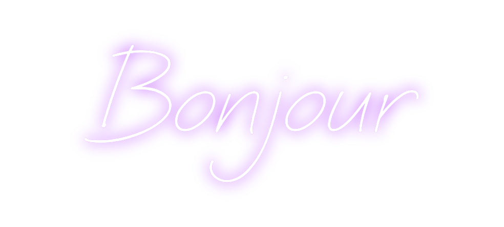 Néon personnalisé: Bonjour