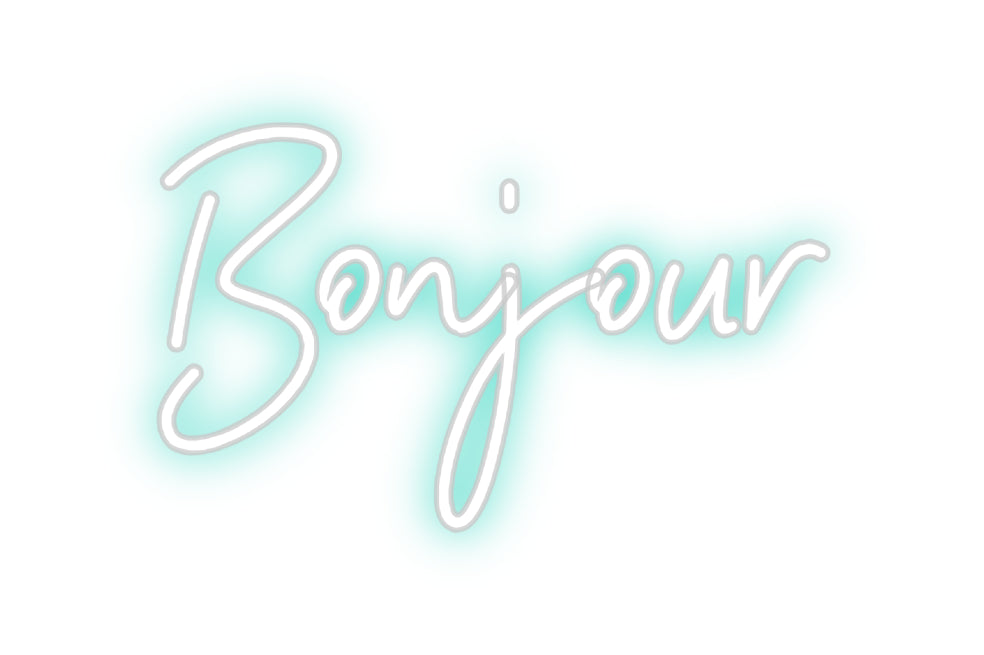 Néon personnalisé: Bonjour