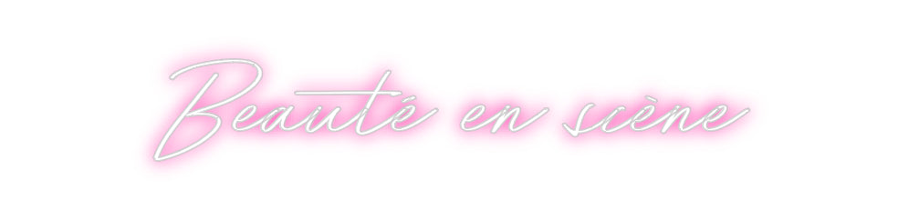 Néon personnalisé: Beauté en scène