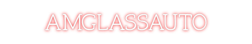 Néon personnalisé: AMGLASSAUTO