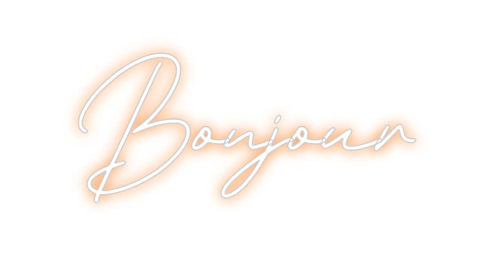 Néon personnalisé: Bonjour