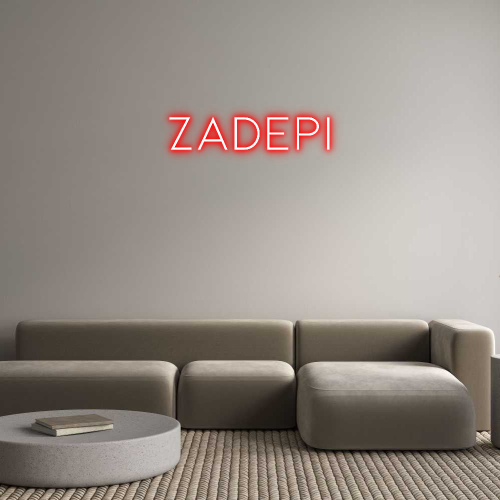 Néon personnalisé: ZADEPI
