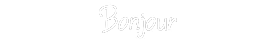 Néon personnalisé: Bonjour