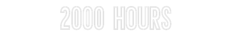 Néon personnalisé: 2000 HOURS